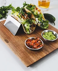 Dexas Acacia 12" x 10" Taco Board Set