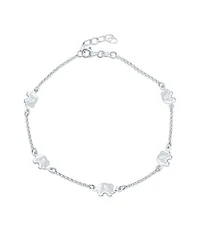 Bling Jewelry Zoo Animal Lucky Elephant Charm Anklet Ankle Bracelet Sterling Silver 910 Inch