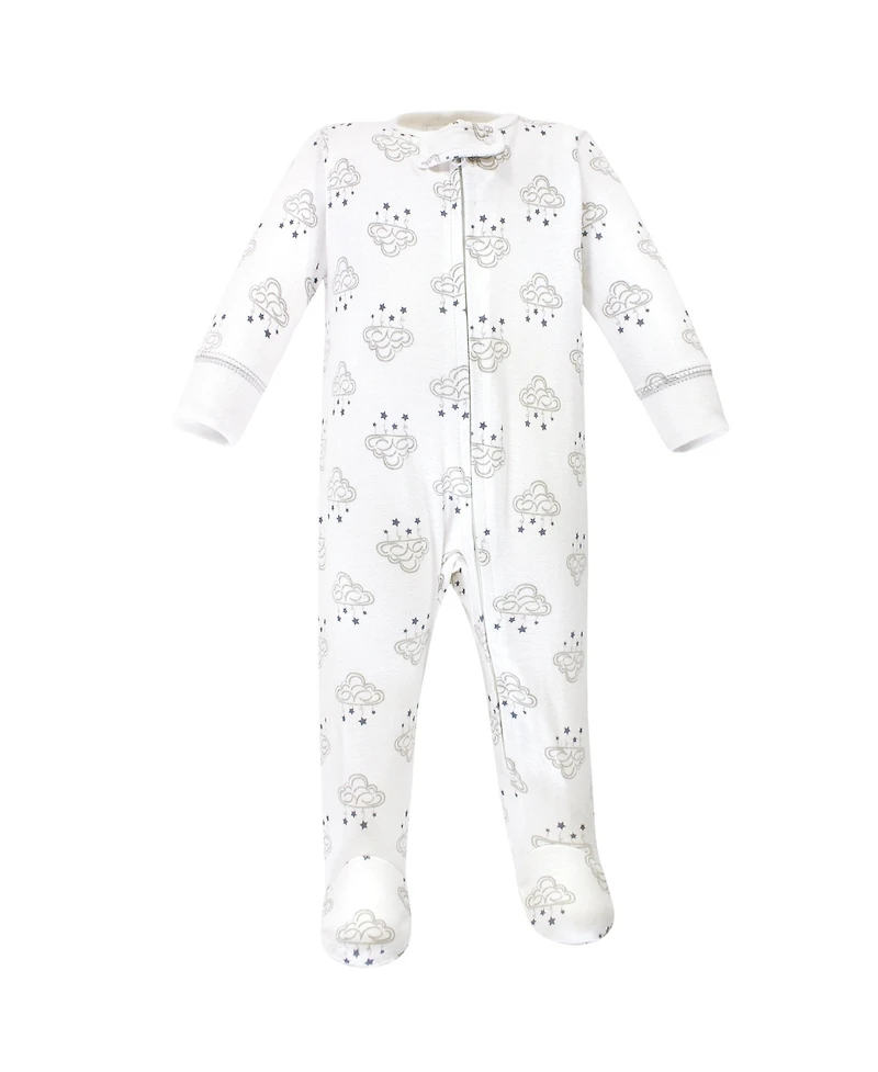 Hudson Baby Boys Premature Soft Cotton Romper for Playtime & Naps