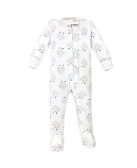 Hudson Baby Boys Premature Soft Cotton Romper for Playtime & Naps