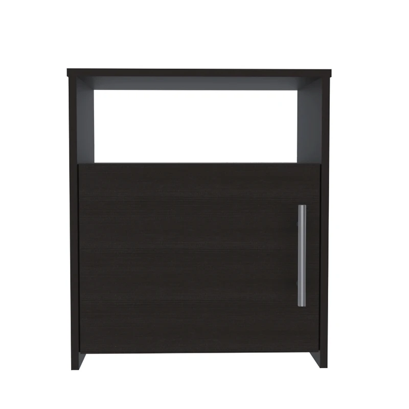 Simplie Fun Nordico Nightstand, One Shelf, Single Door Cabinet, Metal Handle