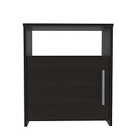 Simplie Fun Nordico Nightstand, One Shelf, Single Door Cabinet, Metal Handle