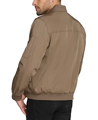 Calvin Klein Men's Solid-Color Zipper Flight Jacket