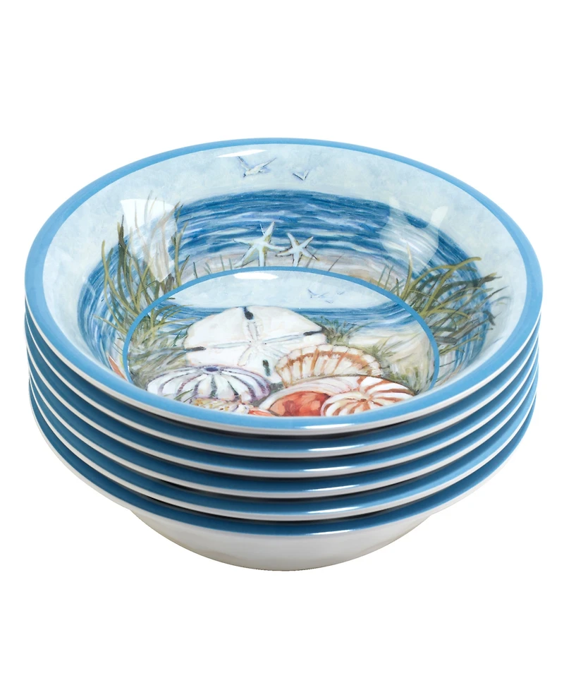 Certified International Seacoast Set of 6 All Purpose Bowl 7.5" x 2", Service For 6