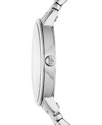 kate spade new york Women's Gramercy Three-Hand Silver-Tone Alloy Watch 38mm, KSW9014