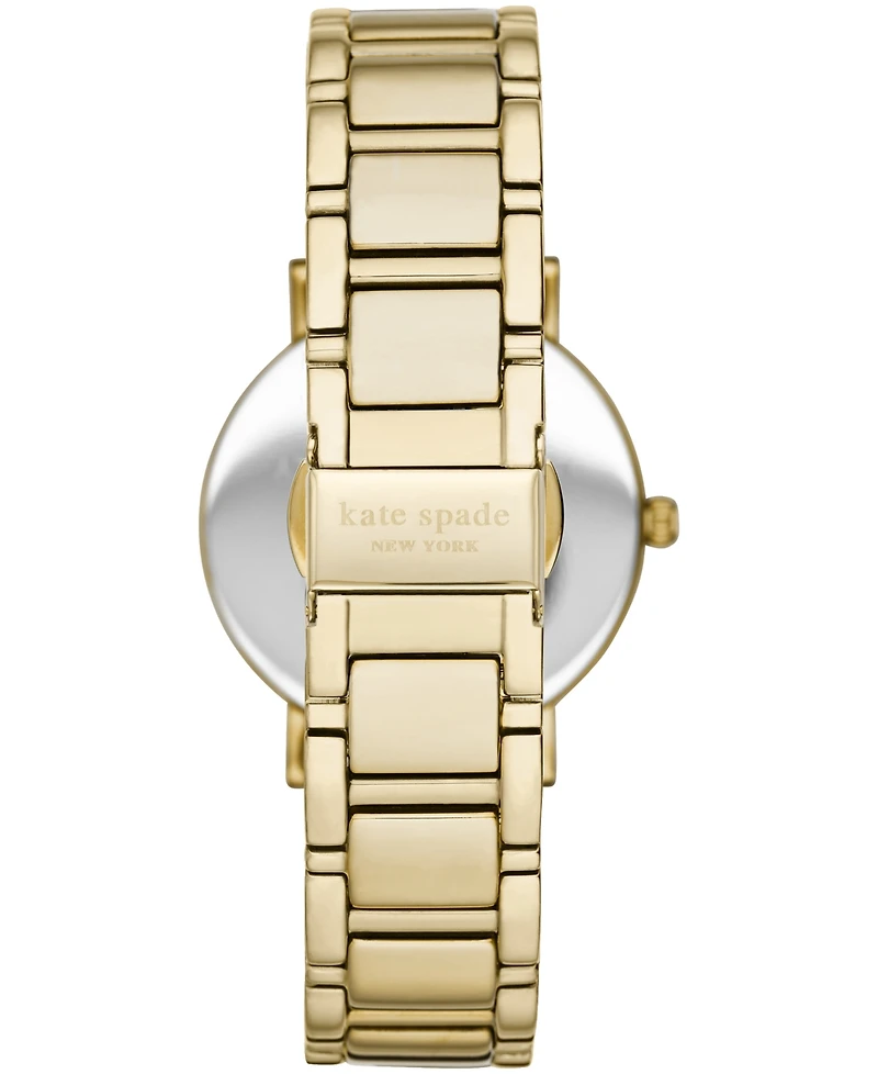 kate spade new york Women's Gramercy Three-Hand Gold-Tone Alloy Watch 38mm, KSW9013