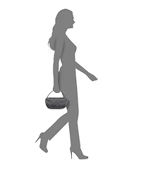 Nina Half Moon Crystal Netting Bag