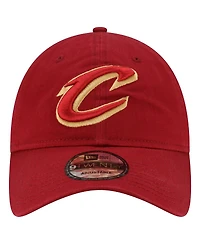 Men's New Era Wine Cleveland Cavaliers Team 2.0 9TWENTY Adjustable Hat