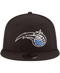Men's New Era Black Orlando Magic Official Team Color 9FIFTY Snapback Hat