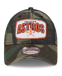 Men's New Era Camo Houston Astros Gameday 9FORTY Adjustable Hat