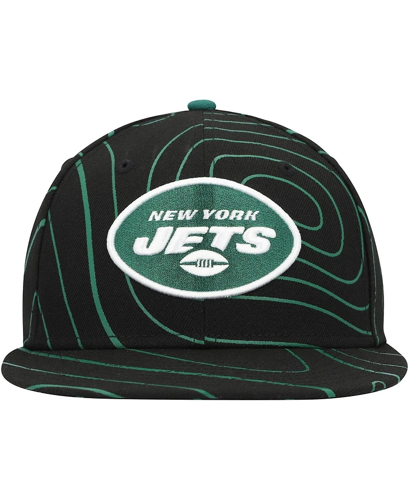 Men's New Era Black York Jets Geo 59FIFTY Fitted Hat