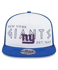 Men's New Era White, Royal New York Giants Banger 9FIFTY Trucker Snapback Hat