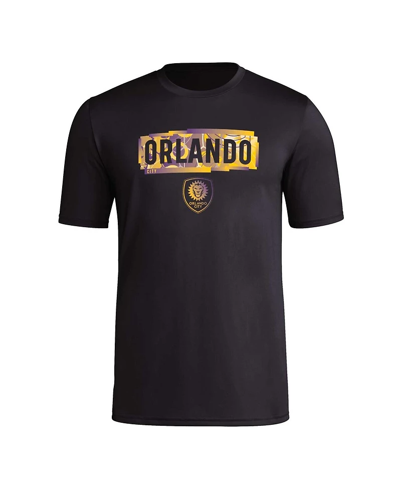 Men's adidas Black Orlando City Sc Local Pop Aeroready T-shirt