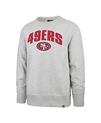 Men's '47 Brand Gray San Francisco 49ers Headline Pullover Sweatshirt
