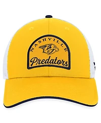 Men's Fanatics Gold, White Nashville Predators Fundamental Adjustable Hat