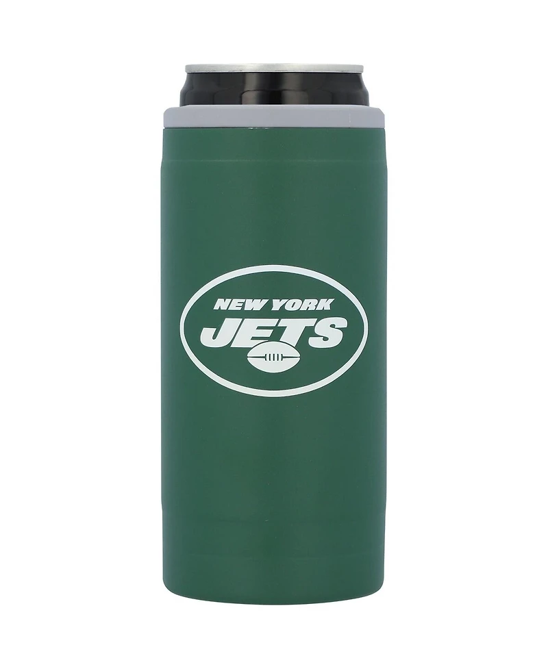 New York Jets 12 Oz Flipside Powdercoat Slim Can Cooler