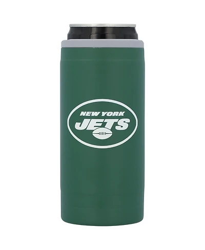 New York Jets 12 Oz Flipside Powdercoat Slim Can Cooler