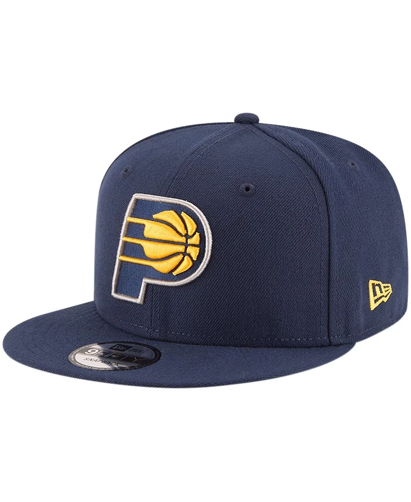 Men's New Era Navy Indiana Pacers Official Team Color 9FIFTY Snapback Hat