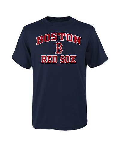 Big Boys Fanatics Navy Boston Red Sox Heart & Soul T-shirt