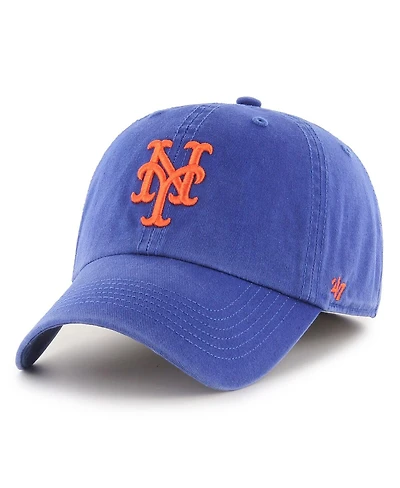 Men's '47 Brand Royal New York Mets Franchise Logo Fitted Hat