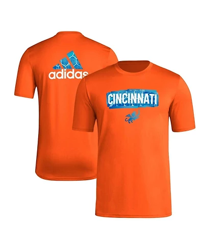 Men's adidas Orange Fc Cincinnati Local Pop Aeroready T-shirt