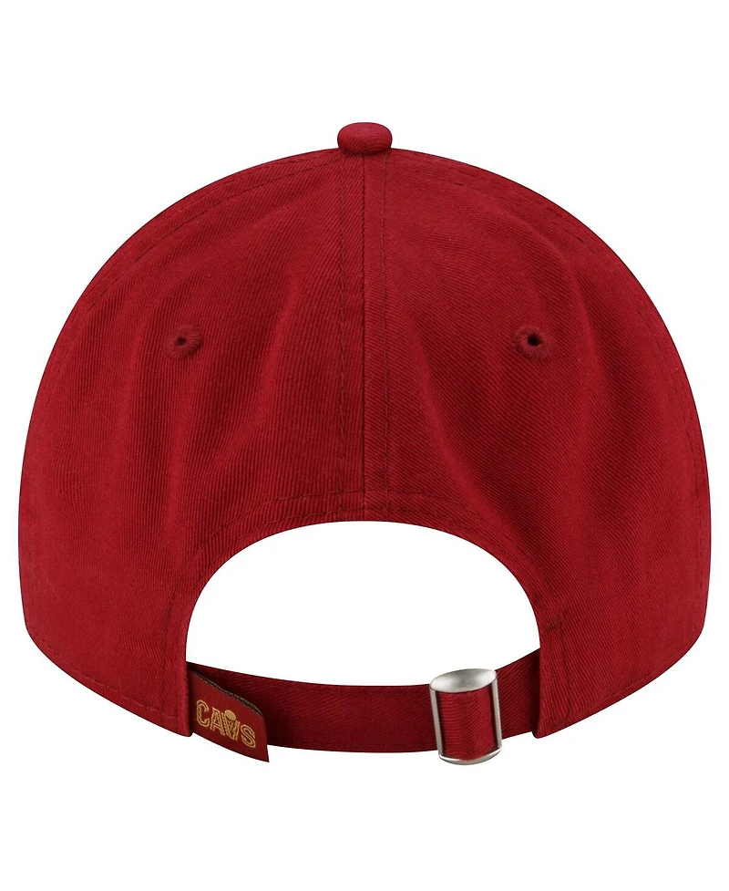 Men's New Era Wine Cleveland Cavaliers Team 2.0 9TWENTY Adjustable Hat