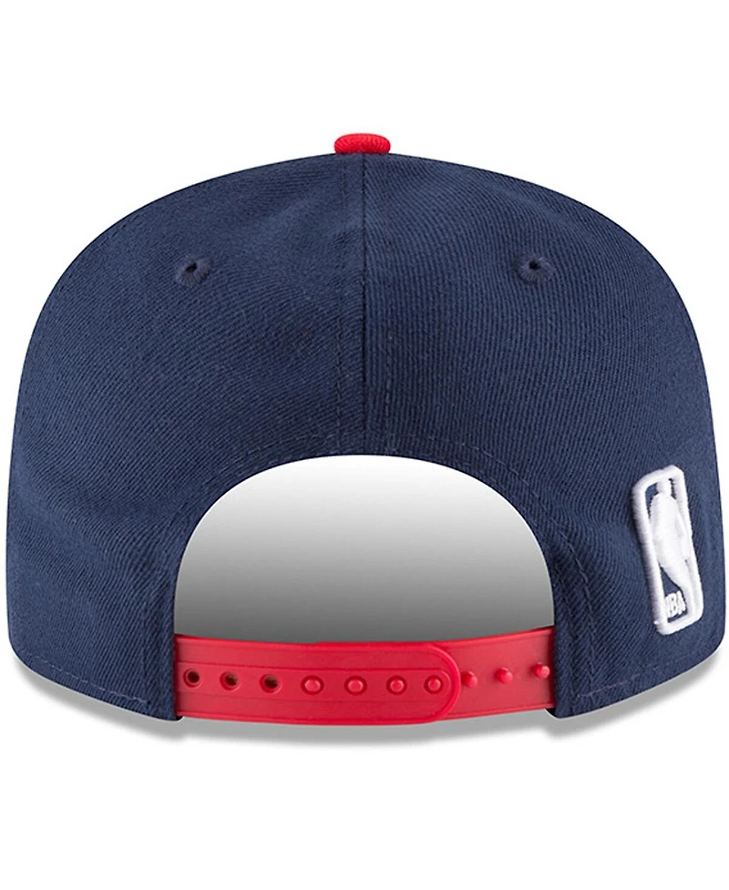 Men's New Era Navy, Red New Orleans Pelicans 2-Tone 9FIFTY Adjustable Snapback Hat