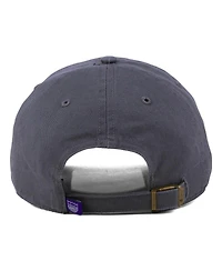 Men's '47 Brand Gray Sacramento Kings Team Logo Clean Up Adjustable Hat