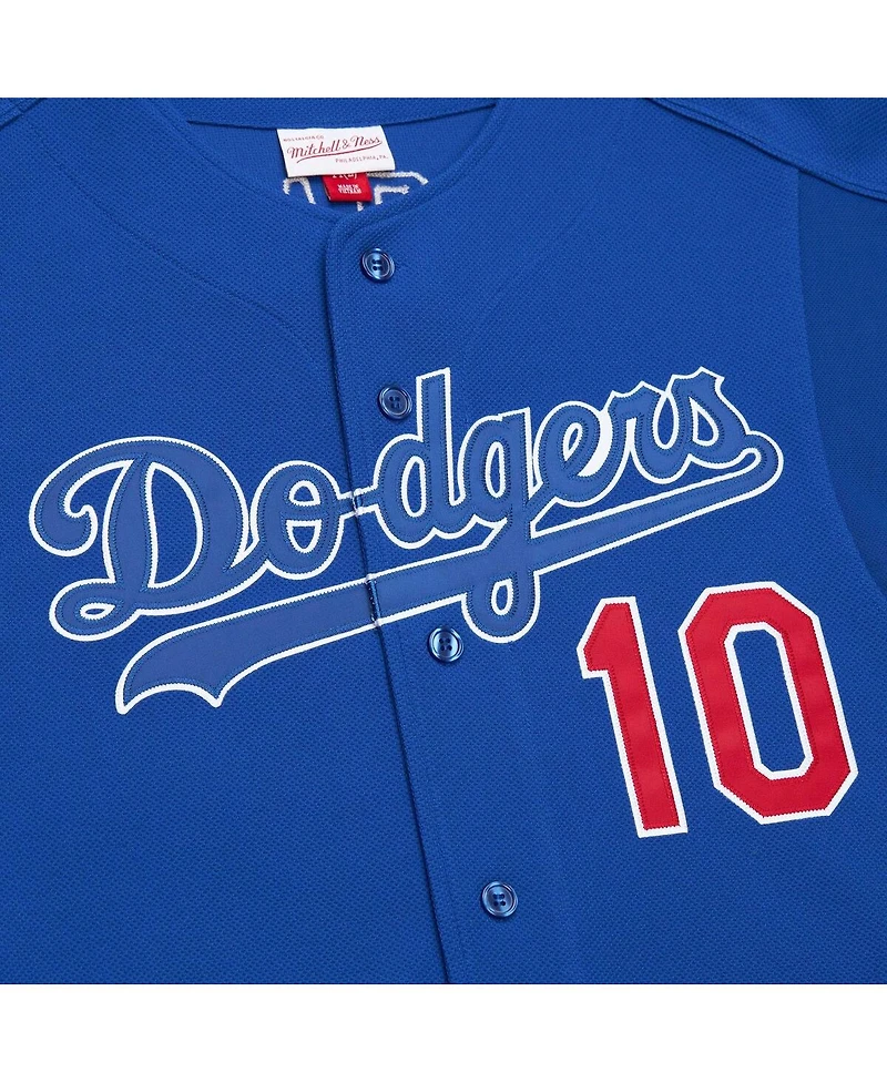 Men's Mitchell & Ness Hideo Nomo Royal Distressed Los Angeles Dodgers Cooperstown Collection 2004 Batting Practice Jersey