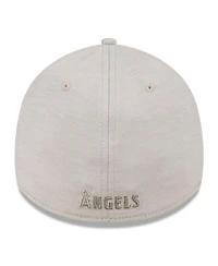 Men's New Era Cream Los Angeles Angels 2024 Clubhouse 39THIRTY Flex Fit Hat