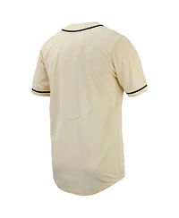 Men's Nike Natural Vanderbilt Commodores Replica Full-Button Baseball Jersey