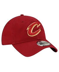 Men's New Era Wine Cleveland Cavaliers Team 2.0 9TWENTY Adjustable Hat