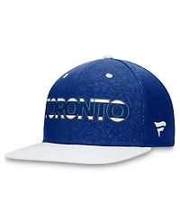 Men's Fanatics Blue, White Toronto Maple Leafs Authentic Pro Rink Two-Tone Snapback Hat