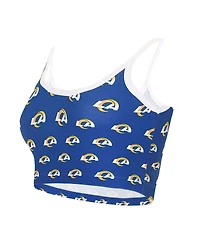 Women's Concepts Sport Royal Los Angeles Rams Gauge Lounge Bralette