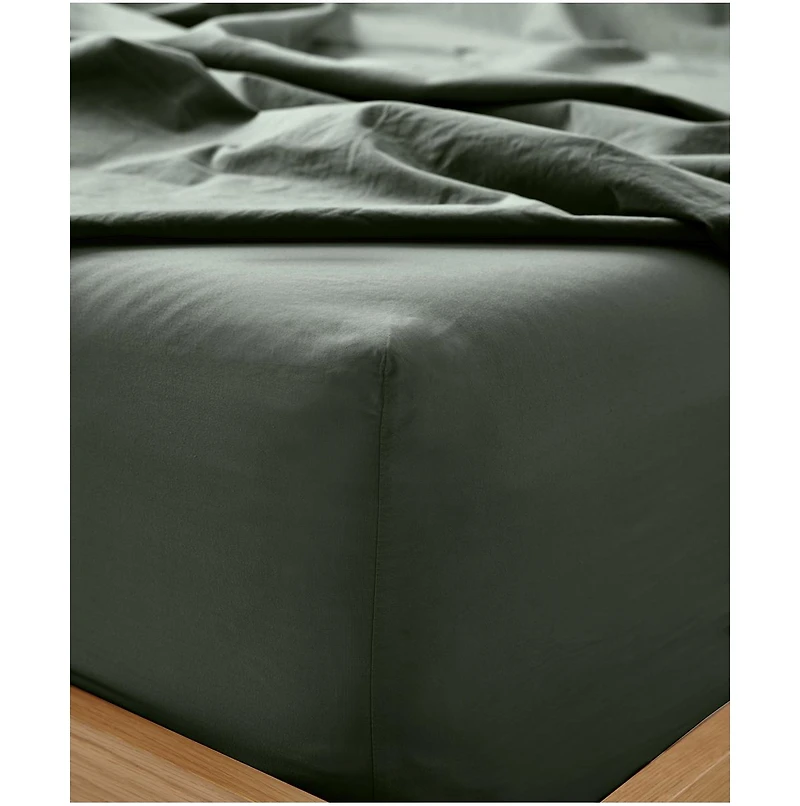 Organic Cotton Cool-Air Percale Fitted Sheet - California King