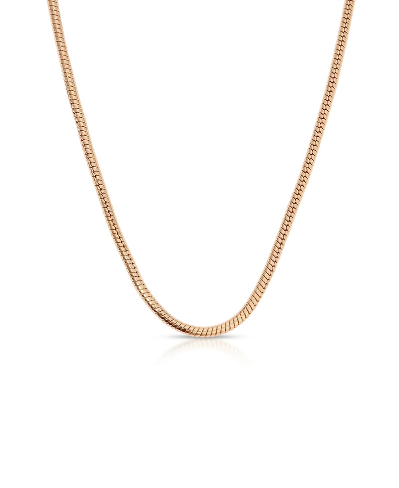 Ettika Classic 18k Gold Plated Snake Chain Necklace