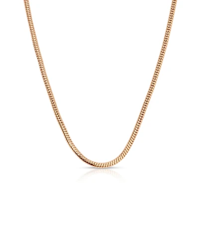 Ettika Classic 18k Gold Plated Snake Chain Necklace