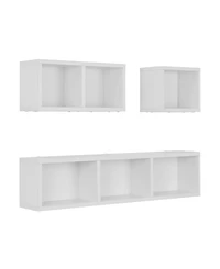Danya B Bauhaus Floating Geometric Cubby Wall Shelves