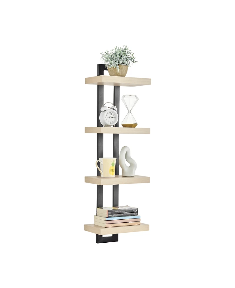 Danya B 4-Tier Ladder Bracket Floating Wall Shelves