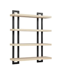 Danya B 4-Tier Floating Bracket Wall Shelf
