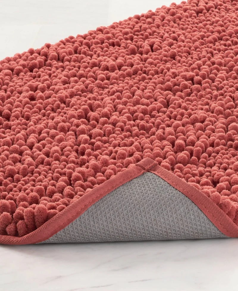 Laura Ashley Astor Chenille Bath Mat, 17" x 24"