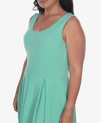 White Mark Plus Size Crystal Dress