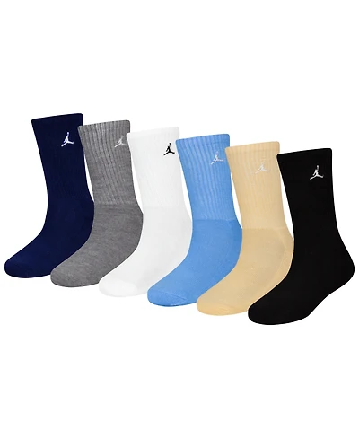 Jordan Big Kids' Everyday Essentials Crew Socks, 6-Pack