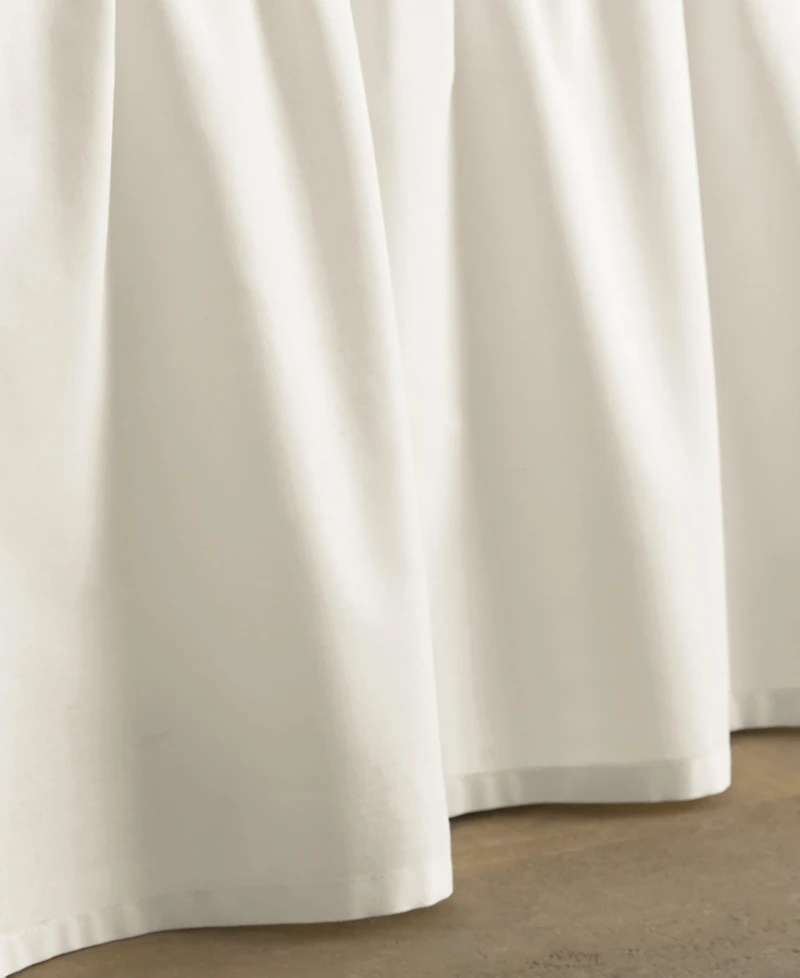 Laura Ashley Solid Ruffled Cotton Bedskirt