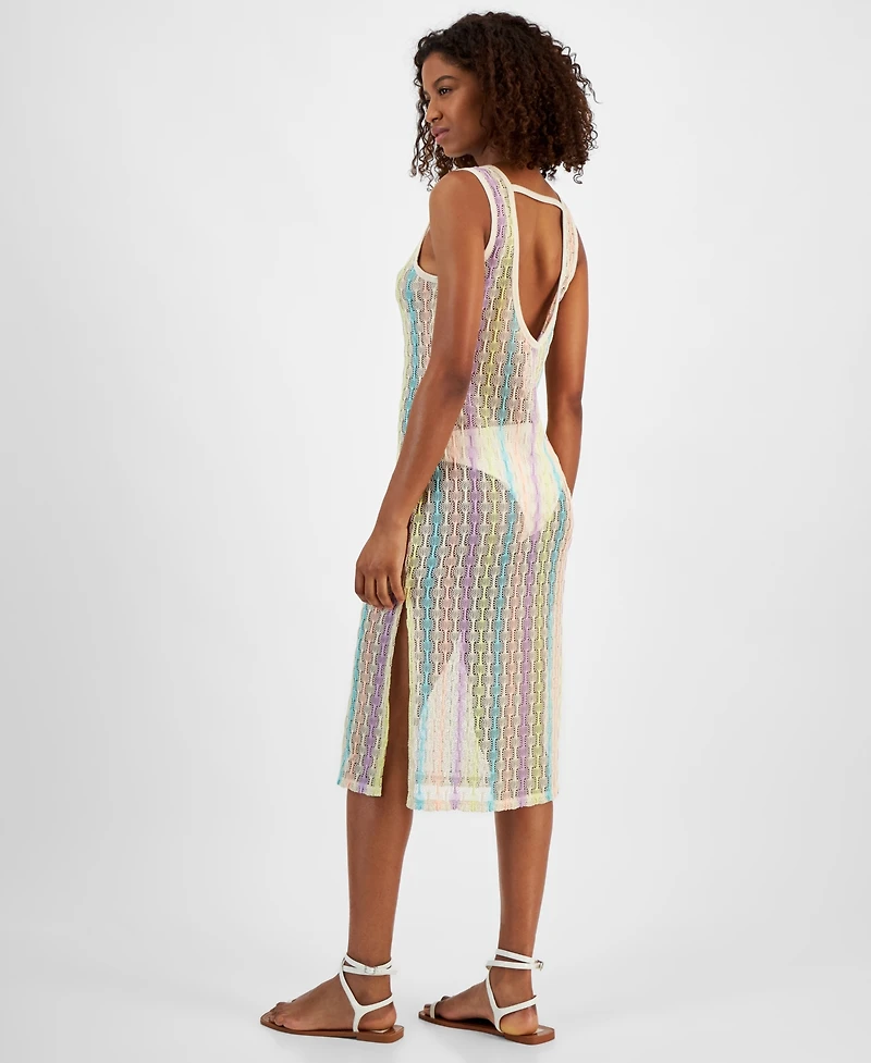 Miken Juniors' Low-Back Midi Dress Swim Cover-Up, Created for Macy's