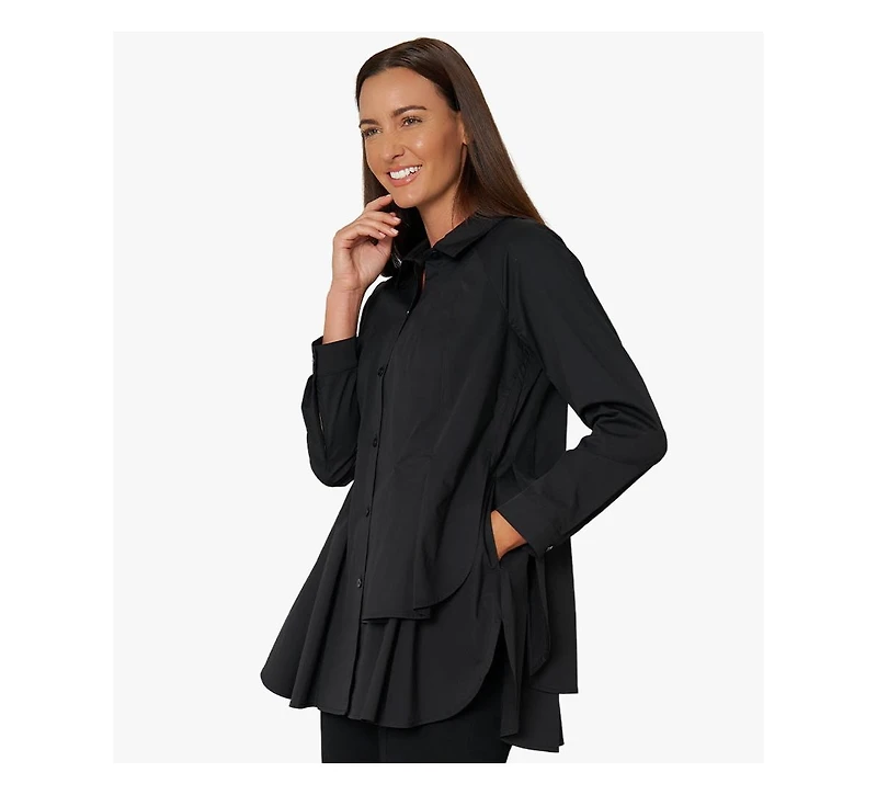 Stella Carakasi Women's Button-Front Shirt Top Sensation Tunic