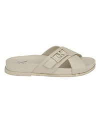 Calvin Klein Women's Eandria Criss-Cross Flat Casual Sandals