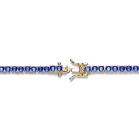 Rachel Glauber Classic Colored 3mm Cubic Zirconia Tennis Bracelet