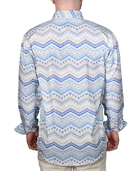 Vintage 1946 Men's Printed Long-Sleeve Woven Shirt