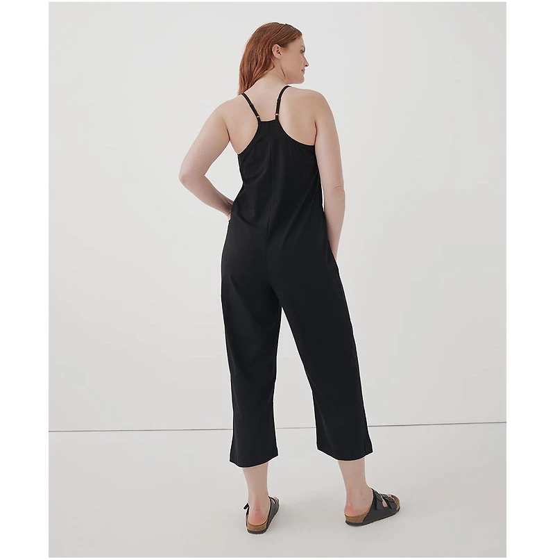 Pact Women's Organic Cotton Cool Stretch Lounge Jumpsuit